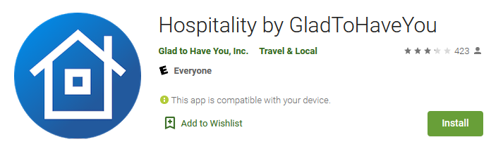 Hospitality App by Glad to Have You - Google Play Download