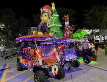Golf Cart Parade and Christmas Tree Lighting - Mexico Beach