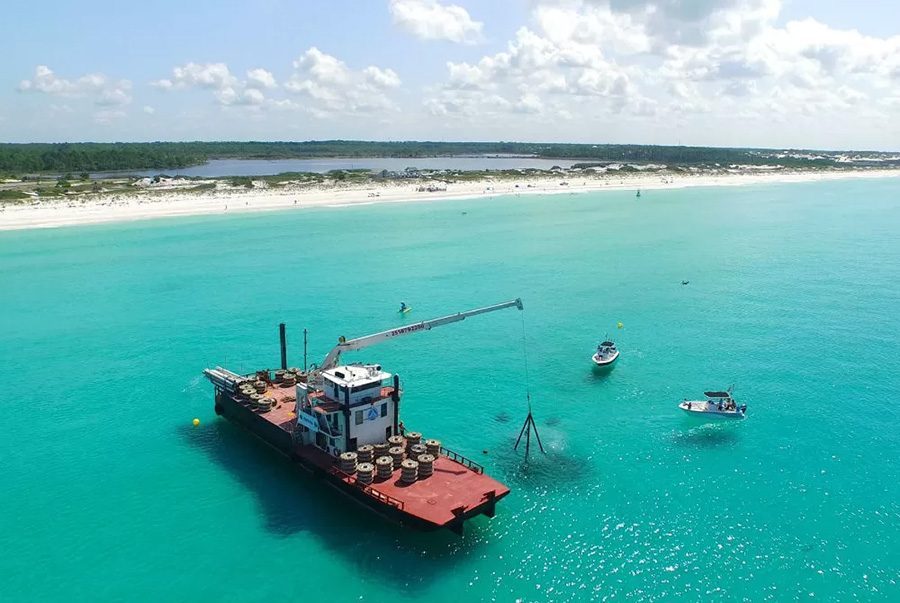 Grayton Beach 30A artificial reef deployment